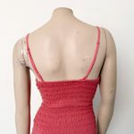 Free People [] Coral Eyelet Embroidered Smocked Sizzle Mini Dress NWT Sz Large L Photo 4