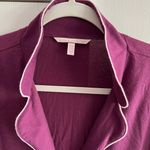 Victoria's Secret VS Eggplant Purple Pajama Shirt Photo 2
