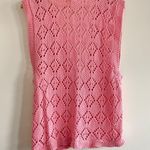 Vintage Lener Pink Knitted Sleeveless V Photo 4