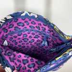 Vera Bradley Triple Zip Hipster Crossbody Bag Purse African Violet Quilted Photo 5
