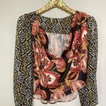 Free People Floral Pattern Flowy Top Photo 2