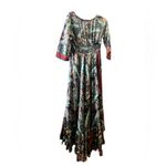 Anthropologie  Paisley Print Maxi Dress with Red Accents Photo 1