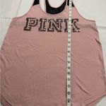PINK - Victoria's Secret  Pink Graphic Sequin Tank Top Photo 1