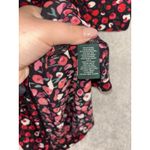 Ralph Lauren lauren black red floral top poppy short sleeve blouse Medium Zip Photo 5