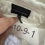 Marissa Webb Jeans Women 26 Travis Distressed Straight Leg Belted High Rise Pant White Photo 6