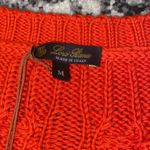 Loro Piana  Valencia Cable Knit Cotton Sweater In Orange size M Photo 2
