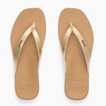 REEF Women's Cushion Court Flip Flops Iridescent Gold Sandals Size 9 Photo 0