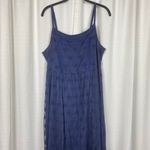 Torrid  Navy Blue Lace Mesh Tank Maxi Dress Sz.1 Photo 3