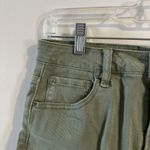Women's Willow Boutique x Risen Distressed Large‎ High Rise Olive Denim Short Green Photo 1