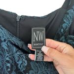 NW Nightway Green Lace Sparkly Gown Dress Sz 6 Photo 1