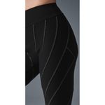 Alo Yoga Alo Alosoft High-Waist Sunray Leggings Black White Hi-Rise Waisted Skinny Pants Photo 2