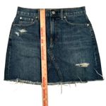 Everlane The Denim Reconstructed Mini Skirt Blue Jean Sz 29 Distressed Pockets Photo 5