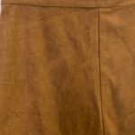 Sans Souci  Womens Brown Faux Suede Mini Skirt M Medium Waist 28” Photo 1