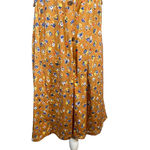 ASOS Tan Floral Front Slit Strapless Summer Dress Convertible Skirt Women Sz 4 Photo 2