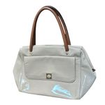 Kate Spade  Shelby Kingsbury Patent Leather Satchel Purse smooth shine Ash Tan​ Photo 13