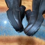 VTG LEI Y2K brown chunky platform loafers buckles size 11 Photo 5