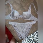 Silver Glitter Bikini Set Size M Photo 5