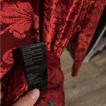 Anthropologie Sheer Velvet Burnout Top - Wine/Red - XXS -EUC Photo 6