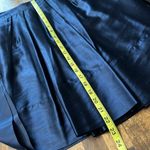 Tommy Hilfiger Navy Silk Taffeta Skater Skirt Size 0 Photo 7