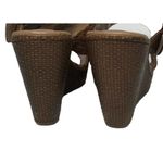 BOC Born Womens Brown Faux Woven Leather Double Buckle Platform Wedge Sandals 9M Size 9 Photo 8