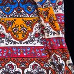 Woman’s Bohemian Maxi Skirt Friday Los Angeles Size L Vibrant Colors Festival Blue Size L Photo 6