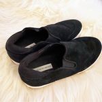 Saks 5th Avenue Black Suede Slip‎ On Sneakers Sz 6.5 Photo 3