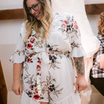 Boohoo  Plus Flower Ruffle One‎ Piece White Romper Plus Size 18 Photo 0