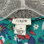 J.Crew Short Sleeve Printed Wrap Dress Preppy Floral Mini Cottagecore Women 12 Photo 3