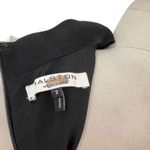 Halston Heritage Draped Neck Satin Gown Dress Midi Sleeveless Black Size 2 Photo 10