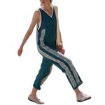 FREE PEOPLE / FP MOVEMENT Day Trip Onesie in Skyline Blue Size XL New w/ Tag SOO Photo 2