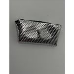 Vintage Barbie‎ Purse Silver Clutch With White Pearl Closure Photo 4