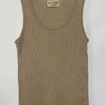 Michael Stars Women's Fitted Super Stretch Sleeveless Tank Top Tan One Size Photo 0