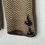 Banana Republic VTG  Merino Wool Herringbone Riding Blazer Elbow Patches Women PS Photo 6