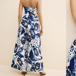 Farm Rio  Off-White Mantas Strapless Maxi Jumpsuit Size Medium Photo 1