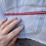 Element Denim size 28 100% cotton embroidered pockets shorts. Red Photo 3