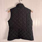 st. john's bay  Black Quilted Mid-weight Vest Gold Accents Women’s Size Medium Photo 5