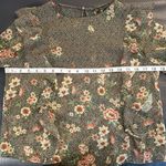 ZARA EUC Sheer Ruffle Floral Top Photo 5
