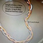 Antiana Accesorio™ 18K Gold IP Stainless Steel Bracelet & Necklace Set Photo 3