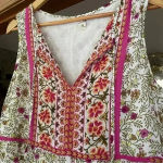 Chelsea and Violet  Pink Floral Bohemian Sleeveless Midi Dress Photo 3