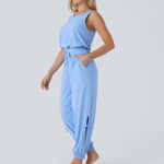 Halara  Sky Blue Sleeveless Jumpsuit Photo 1