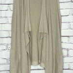 Banana Republic  Open Front Knit Cardigan Vest Women’s Small Beige Drape Sweater Photo 0