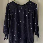 PaperMoon  Black Blouse with Silver Accents / M19 Photo 0