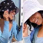 Alice + Olivia  DAISY PRINT REVERSIBLE BUCKET HAT Photo 1