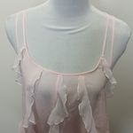 Victoria's Secret  pink flowy sheer cop top size small Photo 1