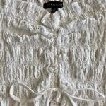 Cotton Candy LA White Eyelet Crop Top Photo 3