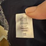 Talbots Tiny Ditsy Blue Floral Cotton Jacket Blazer Notch Collar Size 16 Photo 8