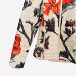 Columbia  XS Floral Omni-Heat Puffer Jacket Ivory Red Yellow Peony Print Photo 3