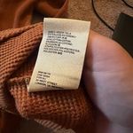 Maeve  Anthropologie Eliza Henley Babydoll Tunic Thermal Shirt Burnt Orange Small Photo 10