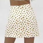 We Wore What Mini Slip Skirt Size Medium Satin it Ditsy Daisy Y2K Daisies Floral Photo 2