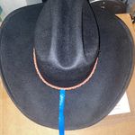 Boho Rancher Cowboy Hat Black Photo 2